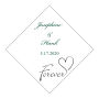 Forever Swirly Diamond Wedding Label